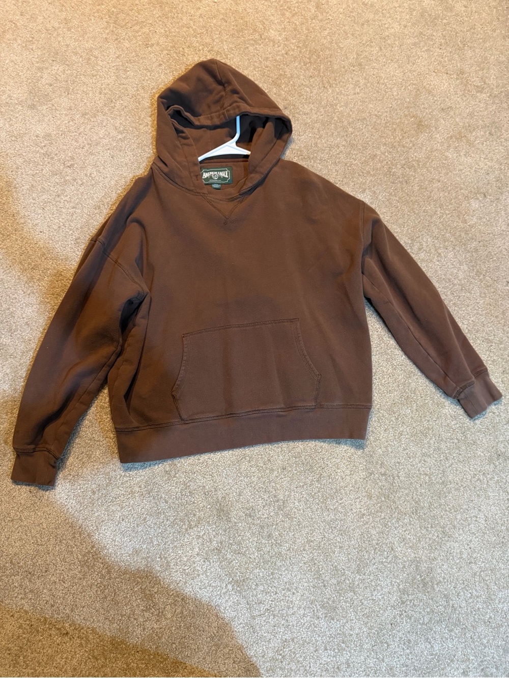 American Eagle Outfitters Woemsn Brown Hooded Sweatshirt